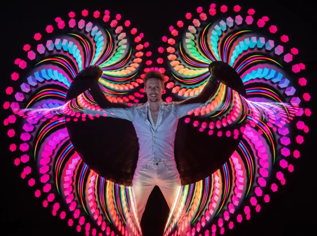 LED poi trails